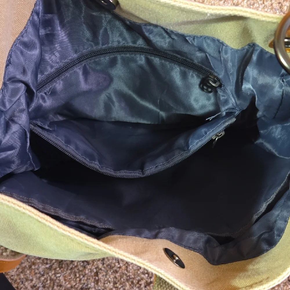 Fularishi Tan Canvas Backpack - Picture 4 of 13